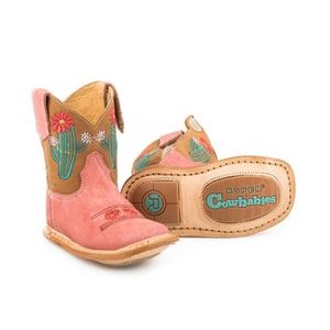 Roper infant girl boots, size 5, multicolor